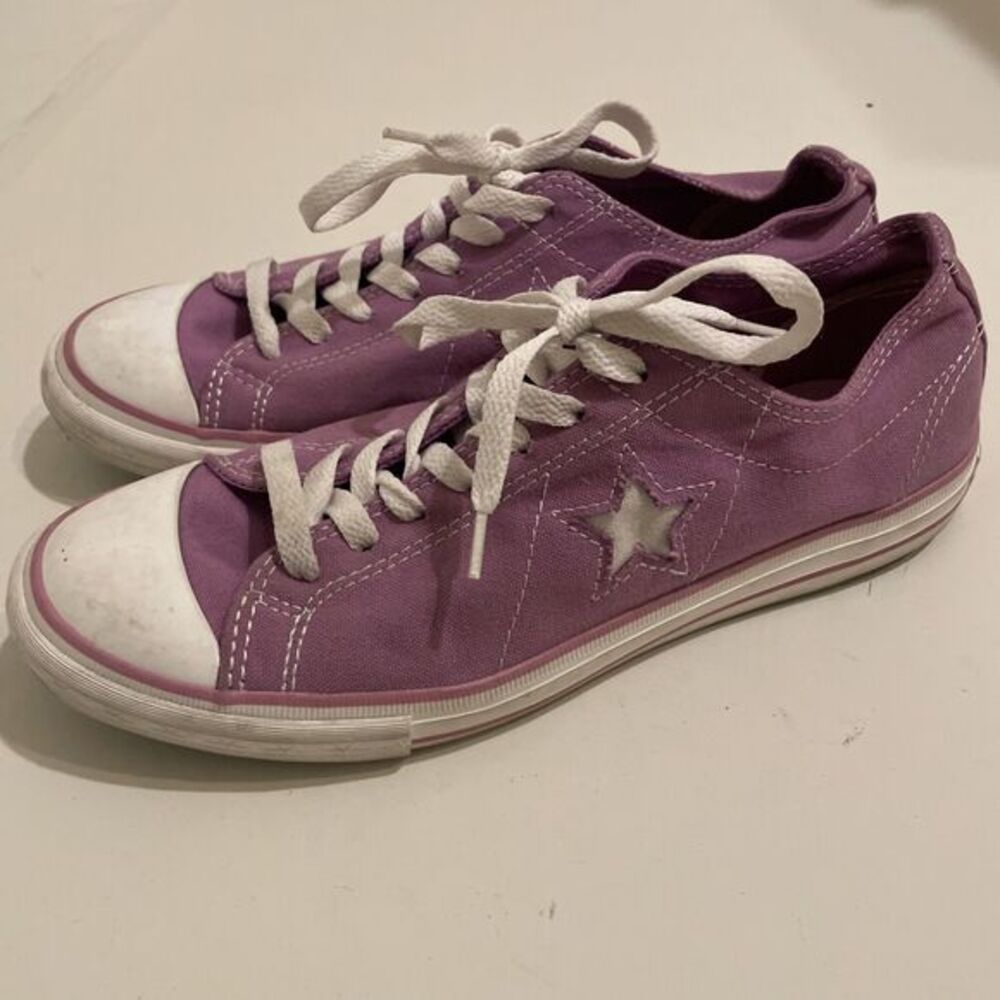 CONVERSE One Star Womens US 10 UK 8 EUR 41.5 Skater‎ Shoes Purple Lavender Cons - Picture 4 of 15